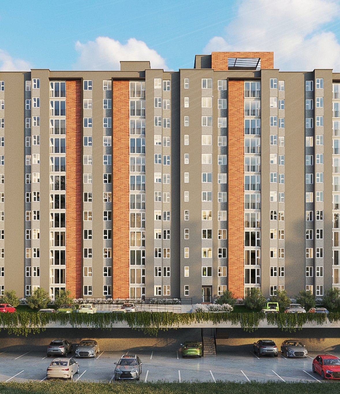 Render de la fachada de Destino Castilla