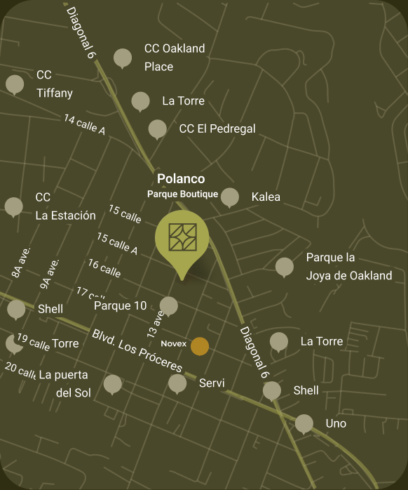Mapa de ubicación de Destino Castilla y puntos de interés cercanos