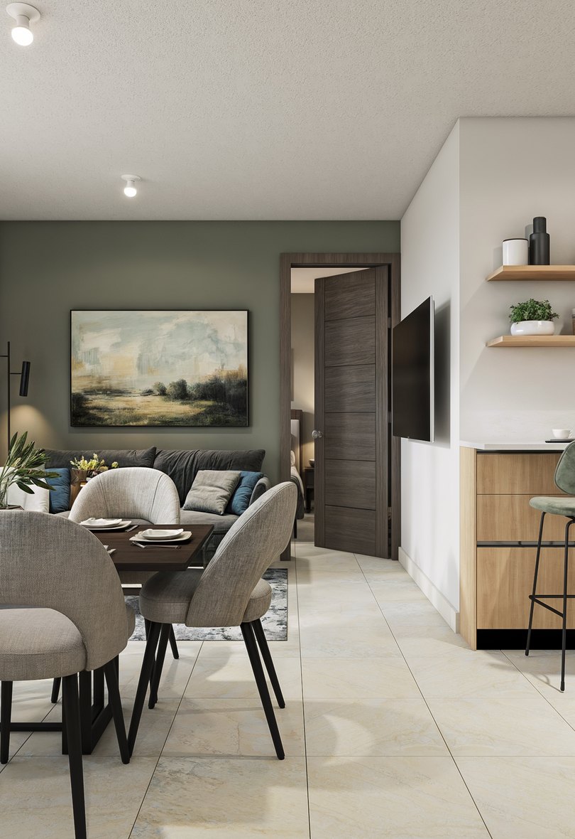 Interior del apartamento modelo